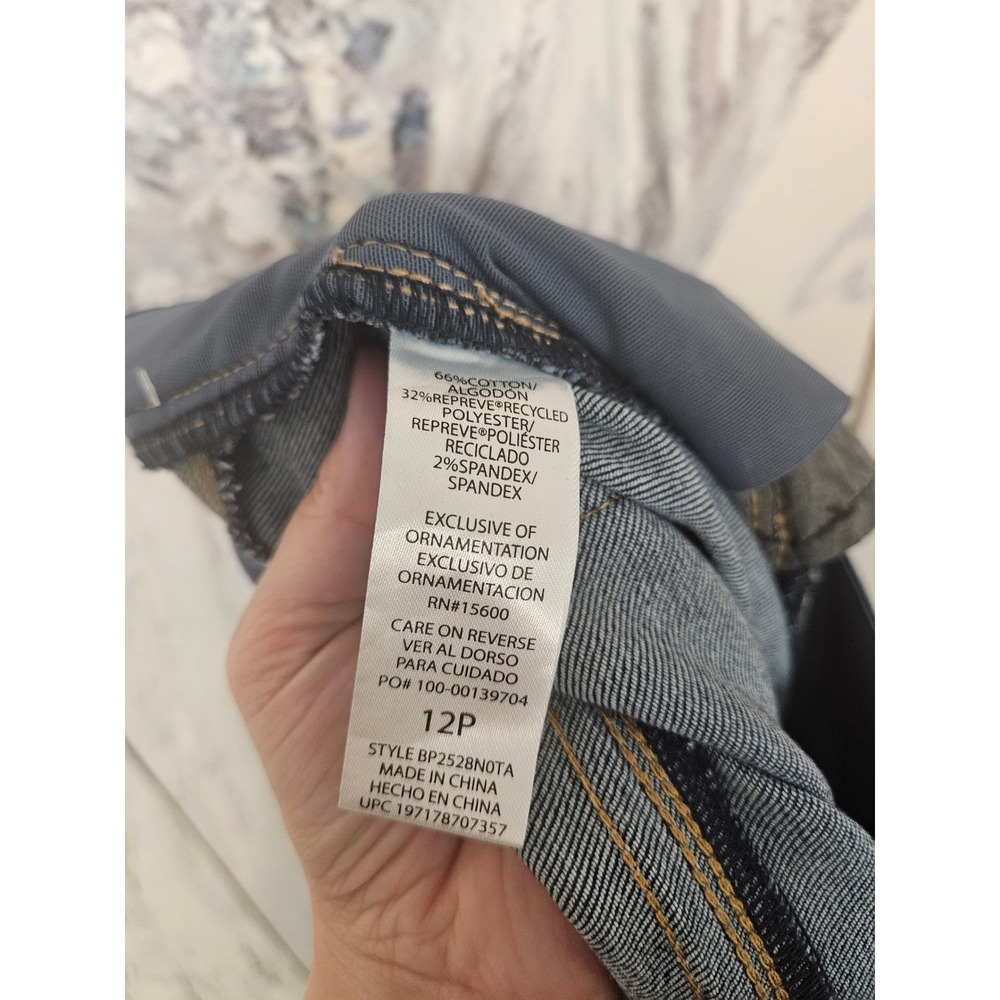 Democracy Wide Leg Flare Jeans in Dark Indigo - Picture 6 of 11